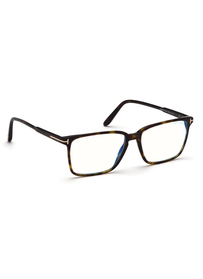 TOM FORD Men's Rectangular Shape Resin Eyeglass Frames - FT5696-B05254 - Lens Size: 54 Mm  - Image 3