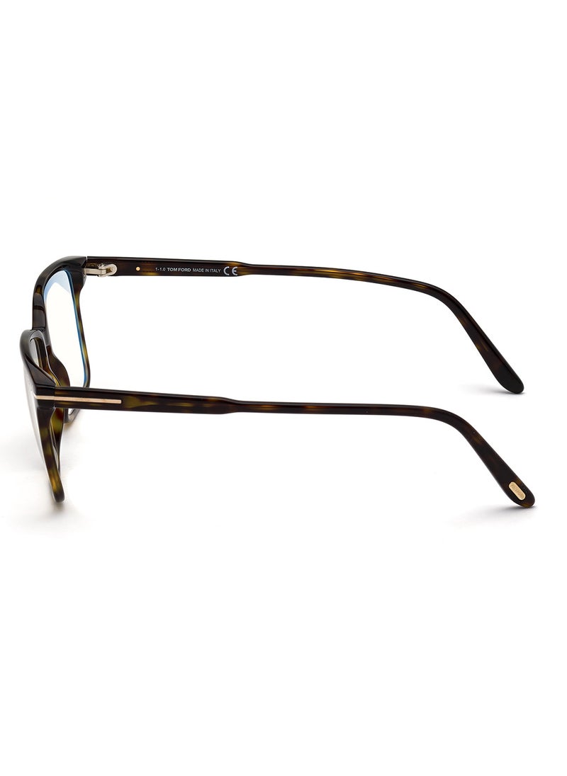TOM FORD Men's Rectangular Shape Resin Eyeglass Frames - FT5696-B05254 - Lens Size: 54 Mm  - Image 4