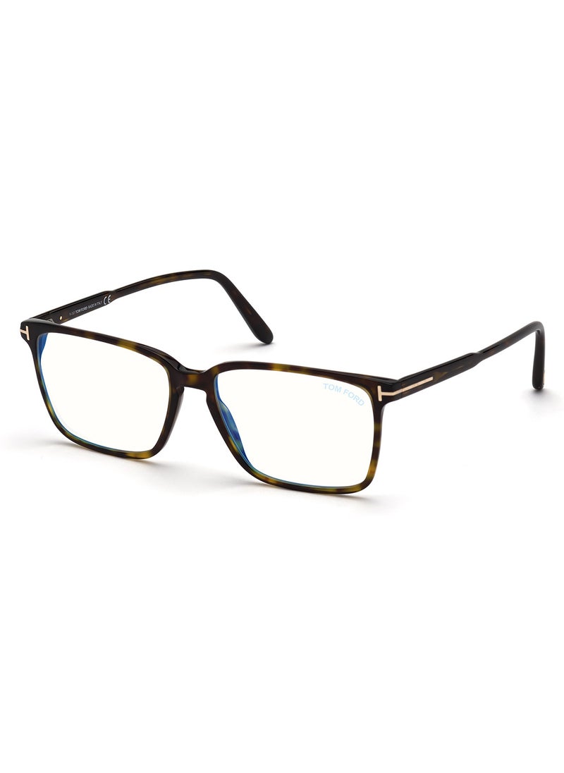 TOM FORD Men's Rectangular Shape Resin Eyeglass Frames - FT5696-B05254 - Lens Size: 54 Mm  - Image 1