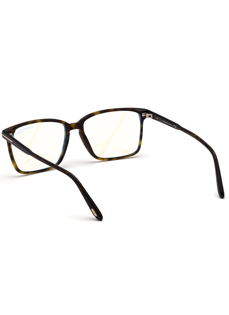 TOM FORD Men's Rectangular Shape Resin Eyeglass Frames - FT5696-B05254 - Lens Size: 54 Mm  - Image 5
