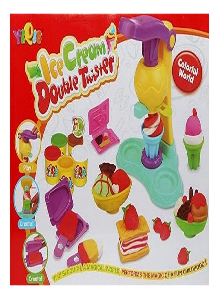 مجموعة لعب صانعة الآيس كريم دبل تويستر - Image 2