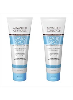 Dark Spot Vitamin C Cream For Face, Hand, & Body Lotion, Anti Aging Therapeutic Skin Care Moisturizer Lotion Reduces Appearance Of Age Spots, Blotchy Skin, & Wrinkles, (2-Pack)