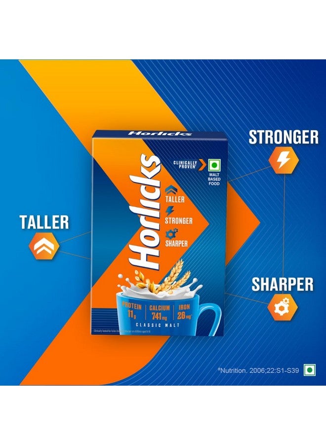 Horlicks Horlicks Health & Nutrition Drink 1 kg Refill Pack, For immunity and 5 signs of growth (Classic Malt)  - Image 2