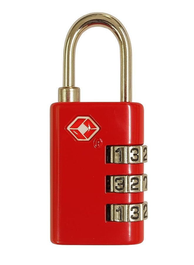 QUIRA 3 Digit Combination Padlocks TSA Approved Travel Lock for Suitcases & Bag (QR-016R) - Image 1