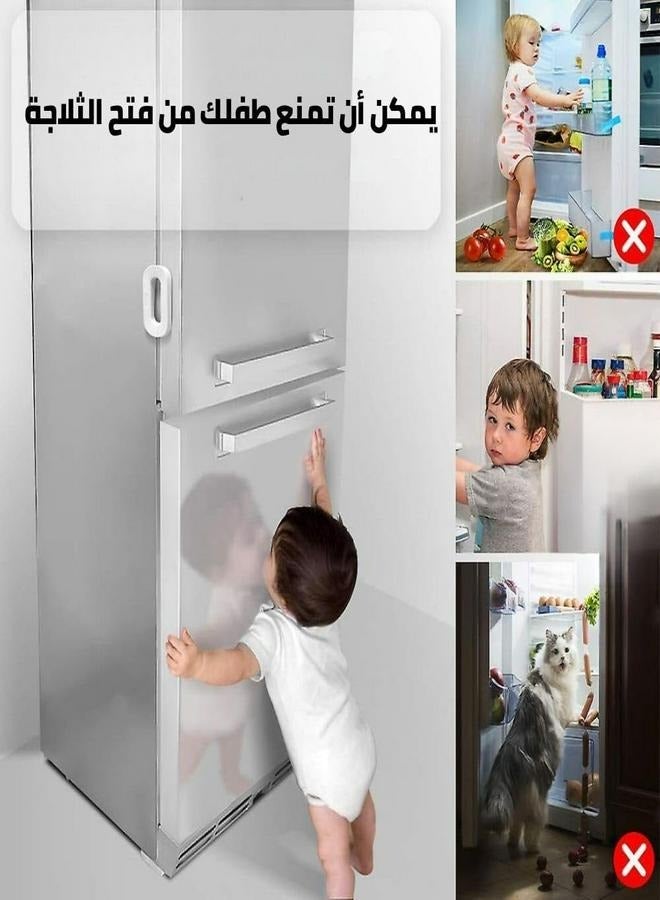 سبا لوكستيك قفل أمان للأطفال للأبواب، الثلاجة والفريزر، لحماية الأطفال من فتح خزائن المطبخ والأدراج والأجهزة - Image 5