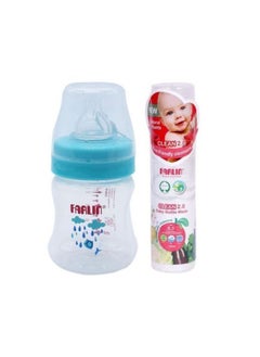 FARLIN 2 Pieces PP Feeding Bottle With Bottle Wash - 150 ML  - Image 2