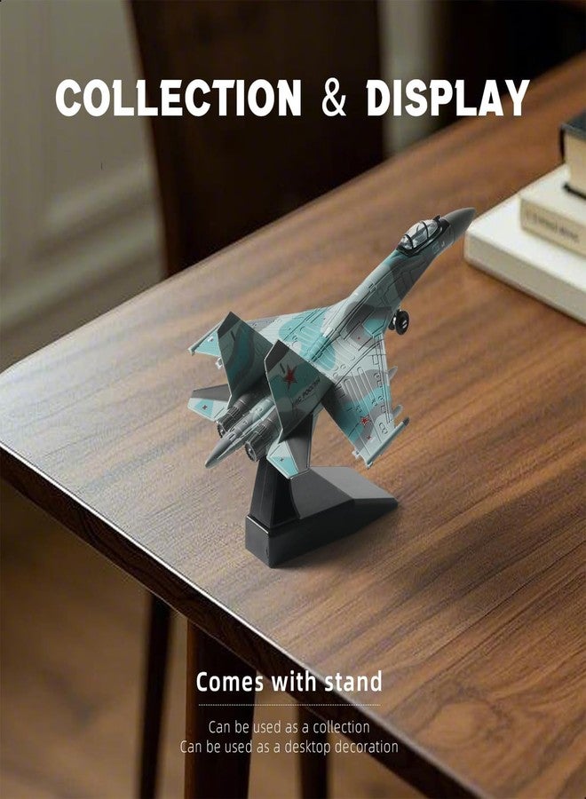 Vihaanta 1:100 Su35 Fighter Jet Model, Detailed Military Aircraft Toy for Adults and Kids, Perfect for Home Office Decor, Gift for Aviation Enthusiasts and Collectors Ornaments - Image 5