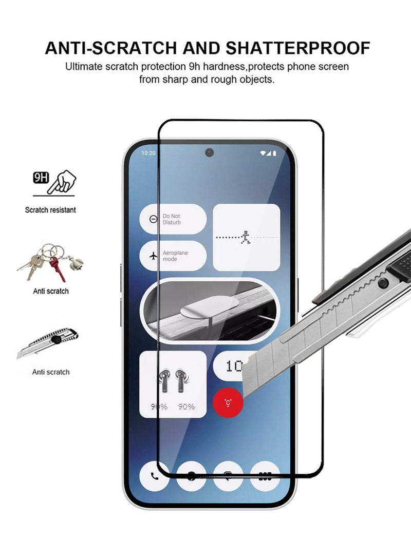 Nothing Phone 2A Screen Protector - Premium Full Screen Tempered Glass For Nothing Phone 2A, High Transparency, Delicate Touch, Anti-Explosion, Smooth Arc Edges, Easy Installation - Image 2