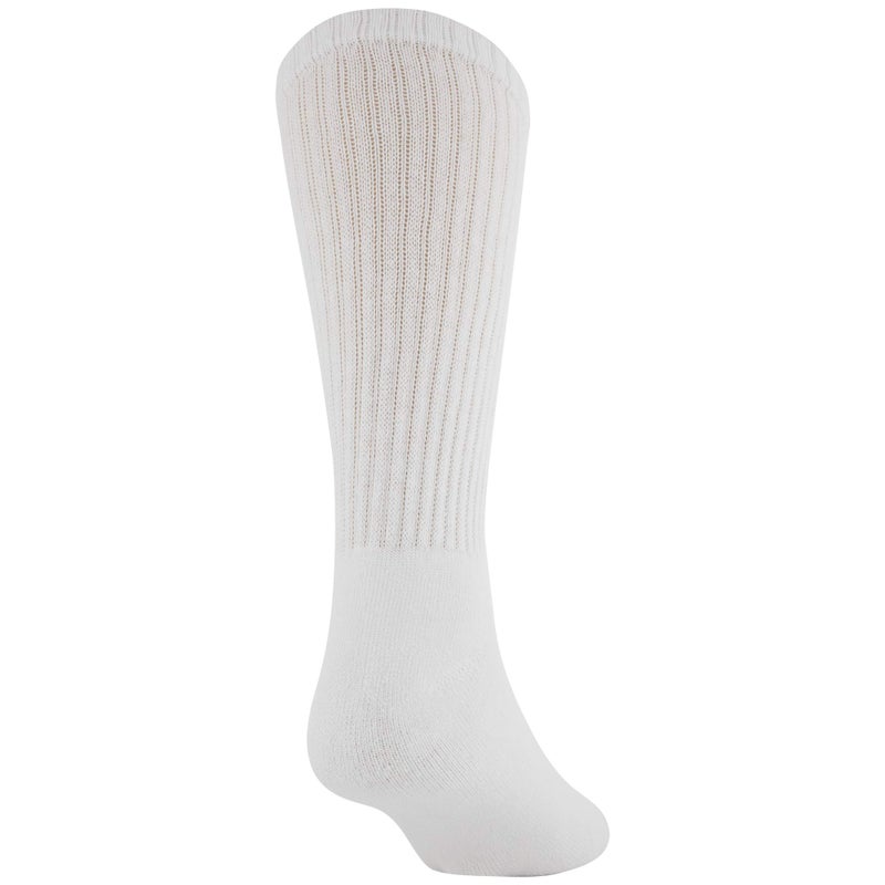 GOLDTOE Men's 656s Cotton Crew Athletic Socks, Multipairs, White (6-Pairs), Large - Image 4