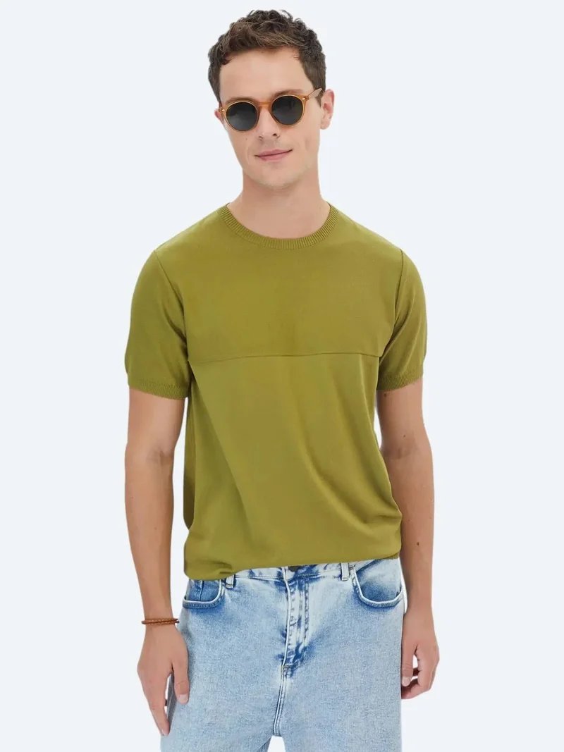 Kip Oil Green Knitwear