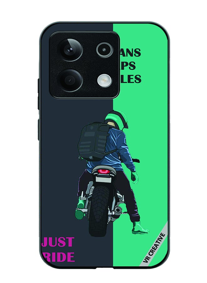 VR CREATIVE Protective Case Cover For Xiaomi Poco X6 Just Ride Design Multicolour - Image 1