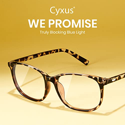Cyxus Blue Light Blocking Glasses Women Men Computer Gaming Square Glasses UV400 Protection Anti Eyestrain - Image 2