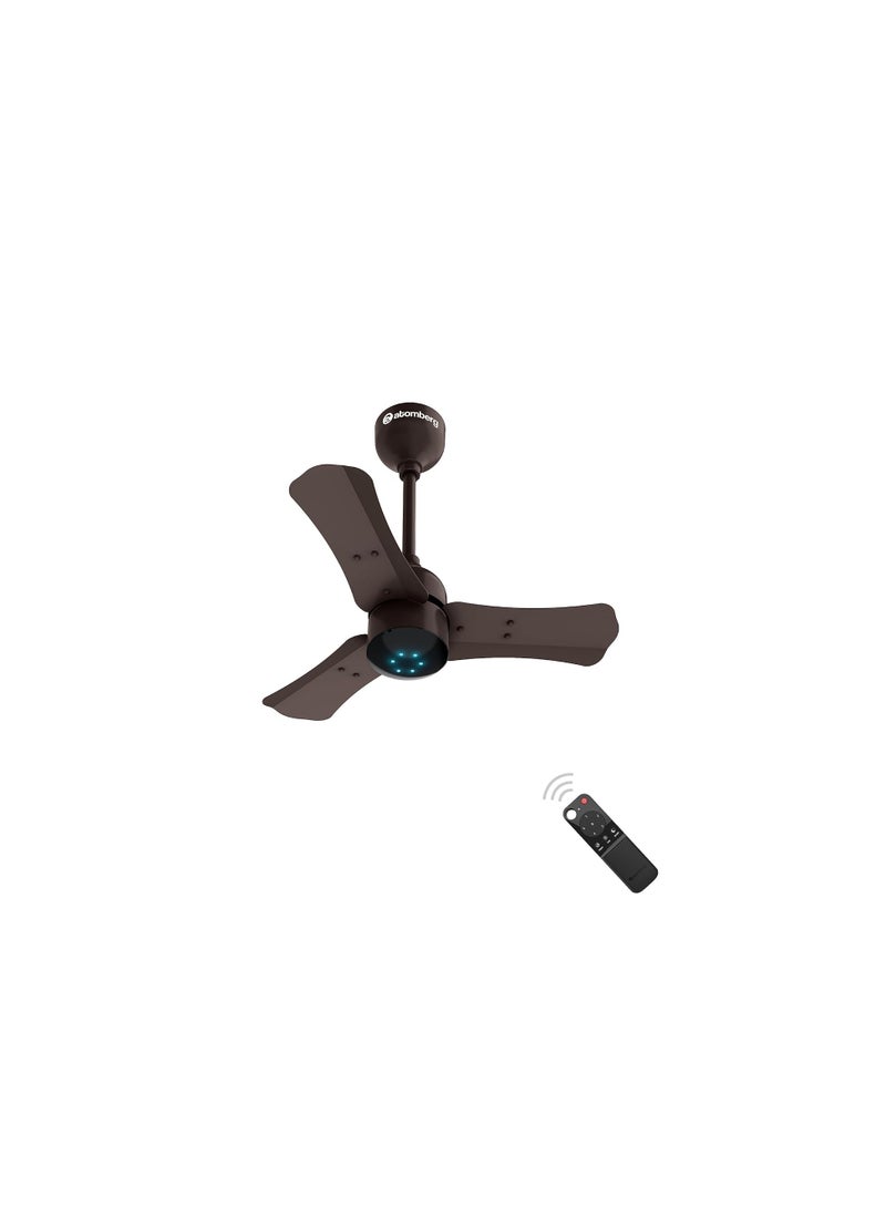 atomberg Renesa+ 600mm BLDC Ceiling Fan with Remote Control | BEE 5 star Rated Energy Efficient Ceiling Fan | High Air Delivery with LED Indicators | 2+1 Year Warranty (Earth Brown) - Image 1