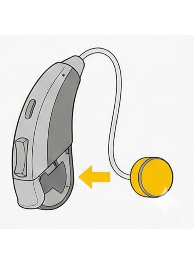 بطارية سماعة الأذن بحجم 10 1.45 فولت زنك هواء (علامة صفراء) - بديل زر PR70 للأجهزة السمعية الرقمية ومكبرات الصوت [عبوة من 6] - طاقة تدوم طويلاً - Image 4