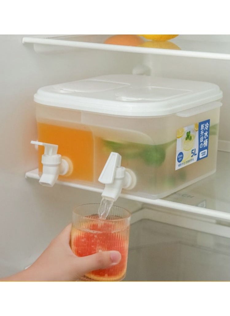 Y&D - Double compartment flip 5L large capacity cold kettle with double taps - Image 1