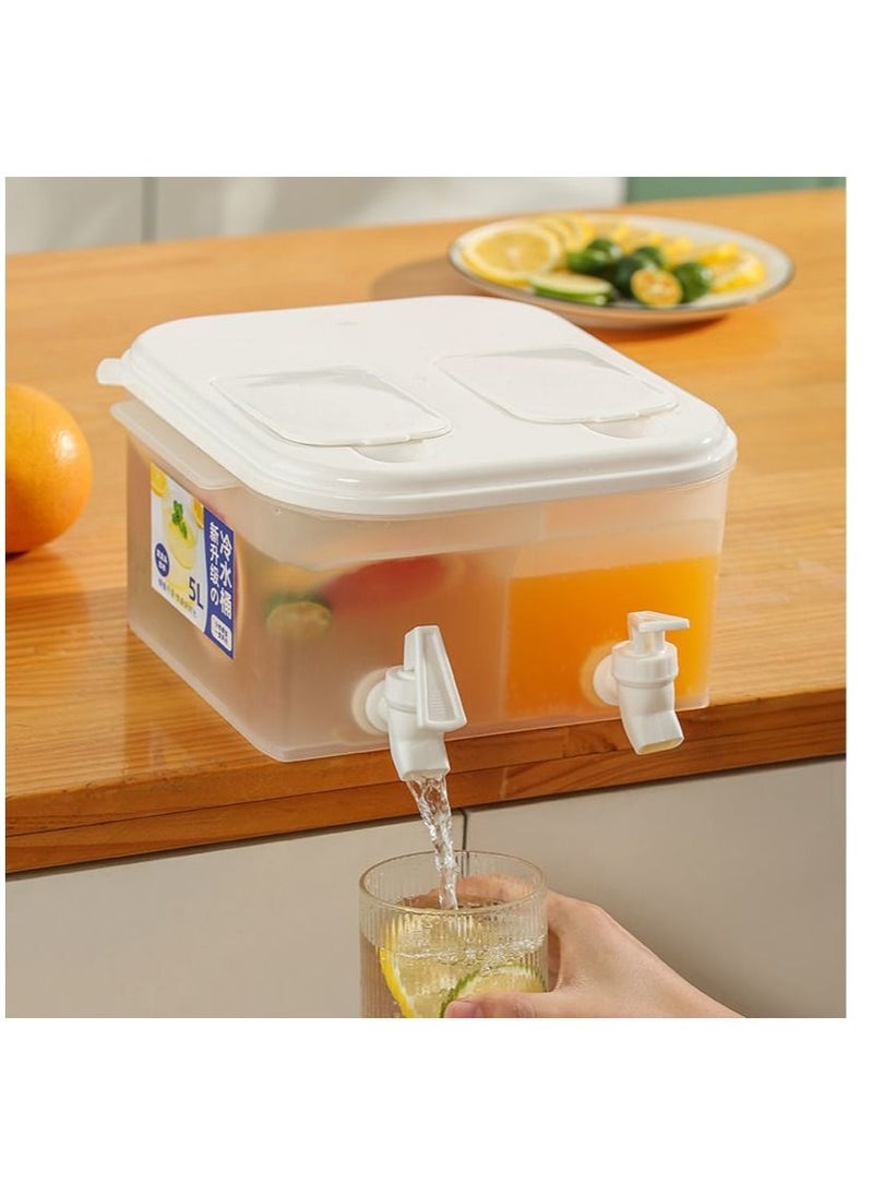Y&D - Double compartment flip 5L large capacity cold kettle with double taps - Image 1