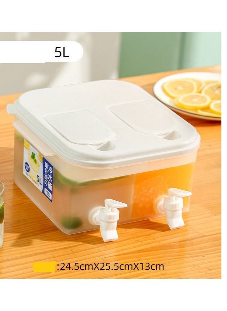 Y&D - Double compartment flip 5L large capacity cold kettle with double taps - Image 1