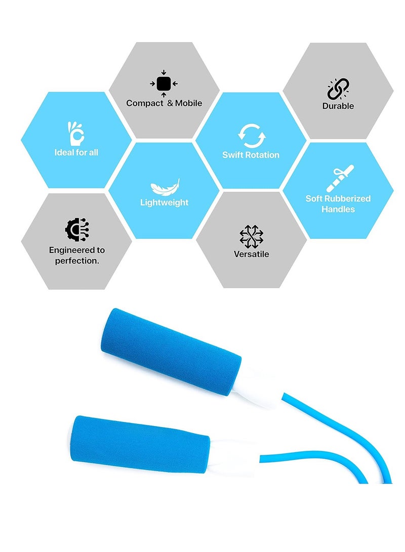 anythingbasic. Jump Rope, German technology-powered Tangle-Free Skipping Rope with Compact Design, Ergonomic Handles for Men and Women  - Image 5