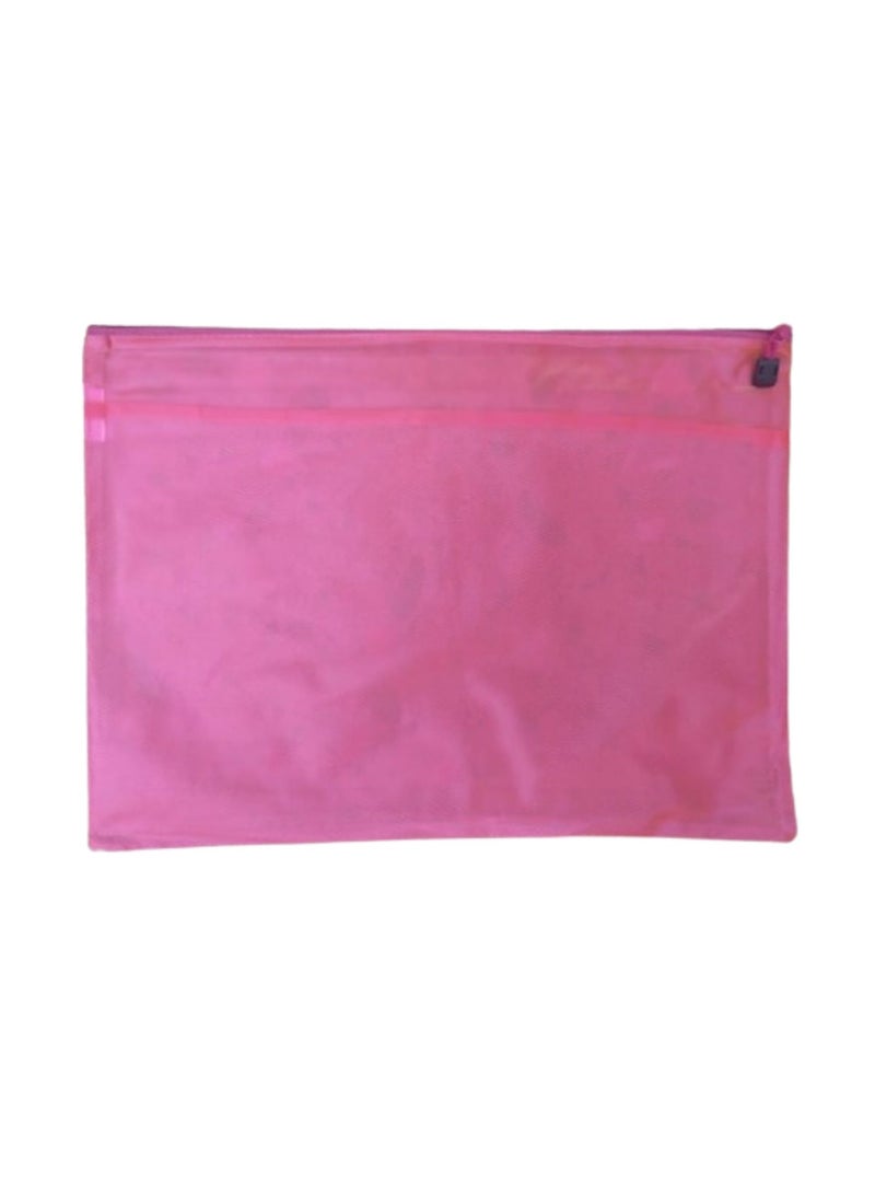 Libra Zipper Bag Fluoro A3 Pink - Image 1