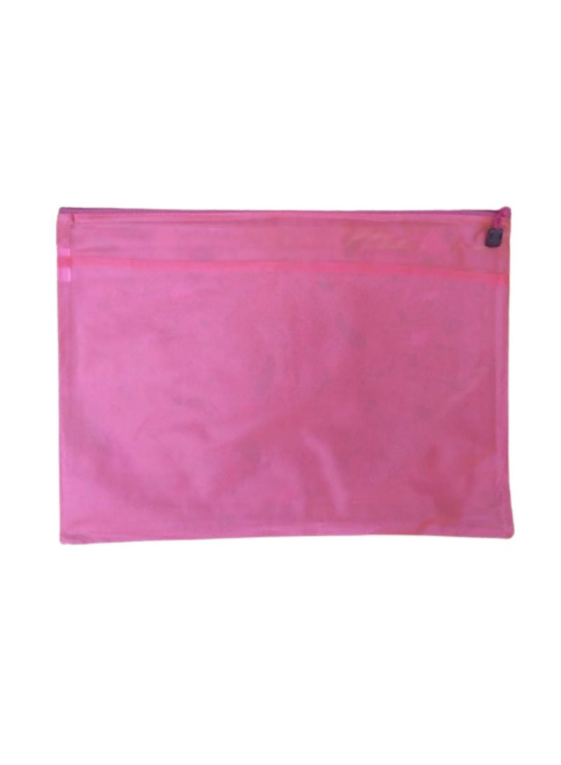 Libra Zipper Bag Fluoro A3 Pink - Image 2