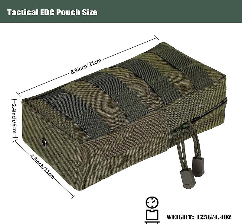 DIANZHU Tactical Pouch Waterproof Portable Mini Military Package Small Waist Pack EDC Bag Multifunctional Utility Pouch Hanging Accessories for Hiking, Hunting, Camping - Image 3