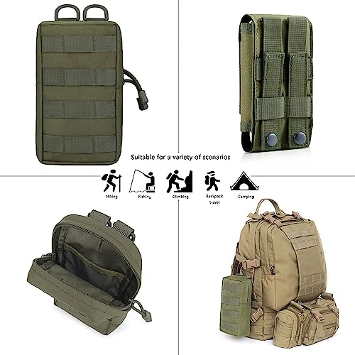DIANZHU Tactical Pouch Waterproof Portable Mini Military Package Small Waist Pack EDC Bag Multifunctional Utility Pouch Hanging Accessories for Hiking, Hunting, Camping - Image 4