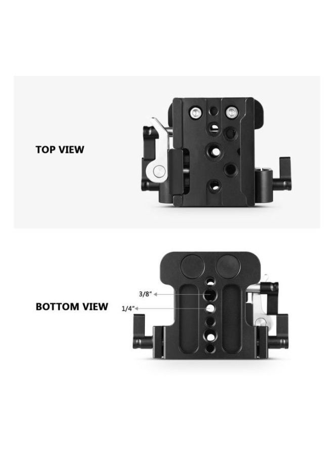 SMALLRIG - SmallRig Universal 15mm Rail Support System Baseplate 2092B - Image 1