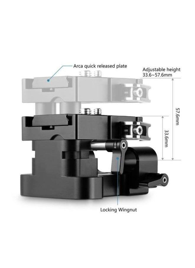 SMALLRIG - SmallRig Universal 15mm Rail Support System Baseplate 2092B - Image 1
