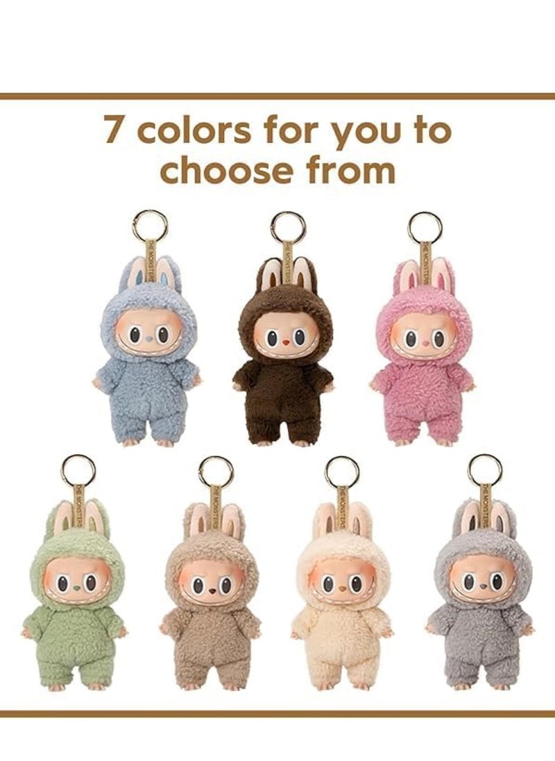 LABUBU Popmart Lapopo Plush Vinyl Blind Box Necklace High Quality Replica with Keychain Accessorize Your Day with a Stylish Design Enjoy a Wonderful Collecting Experience 1 Box