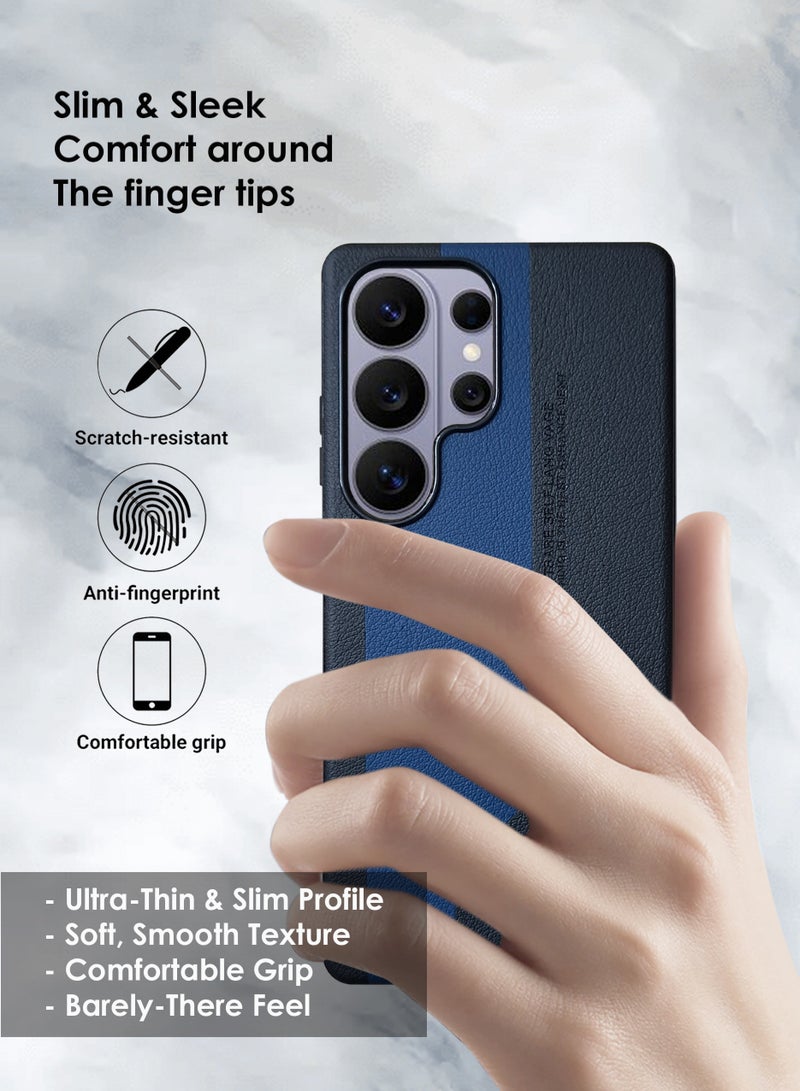 جراب ماج سيف جلدي فاخر لهاتف سامسونج جالاكسي إس 26 ألترا، غطاء خلفي مغناطيسي، مقاوم للاصفرار والصدمات، غطاء هاتف نحيف بمغناطيس قوي لهاتف سامسونج جالاكسي إس 26 ألترا - Image 5