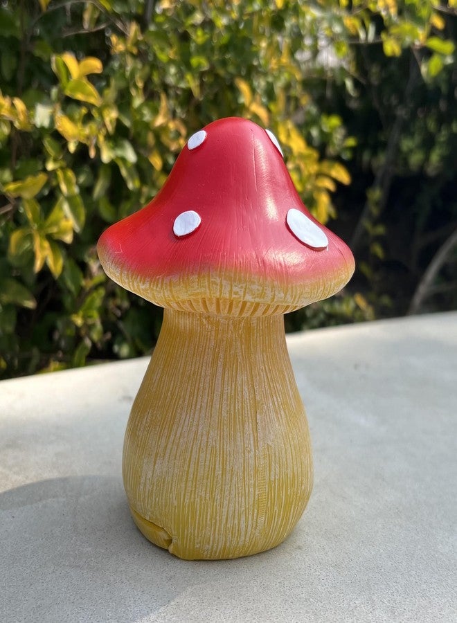 ANINIUCN Mushroom Key Hider – Weatherproof Outdoor Hidden Key Box, Resin Garden Statue with Secret Compartment for Spare Keys, Yard Patio Lawn Planter Decor, Discreet Hidden Storage - Image 4