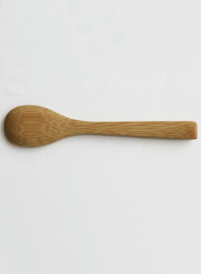 ccHuDE 10 Pcs Bamboo Soup Spoons Reusable Eating Spoons Deep Mouth Spoons Long Handle Teaspoons Tea Coffee Spoons Honey Spoons - Image 4