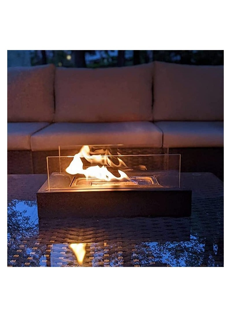SYOSI - Tabletop Fire Pit, Outdoor/Indoor Portable Table Top Firepit, Mini Small Fireplace Bowl Decor, Smores Maker for Home Patio Balcony Backyard Dinner Decorations, for Wedding Housewarming Birthday - Image 1