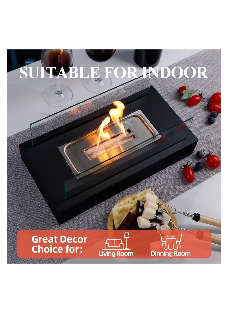 SYOSI - Tabletop Fire Pit, Outdoor/Indoor Portable Table Top Firepit, Mini Small Fireplace Bowl Decor, Smores Maker for Home Patio Balcony Backyard Dinner Decorations, for Wedding Housewarming Birthday - Image 1