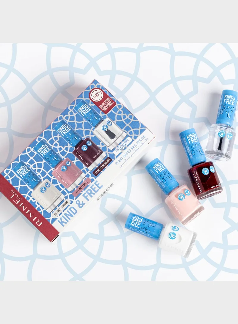 RIMMEL LONDON Kind & Free 4 Piece Nail Polish Set