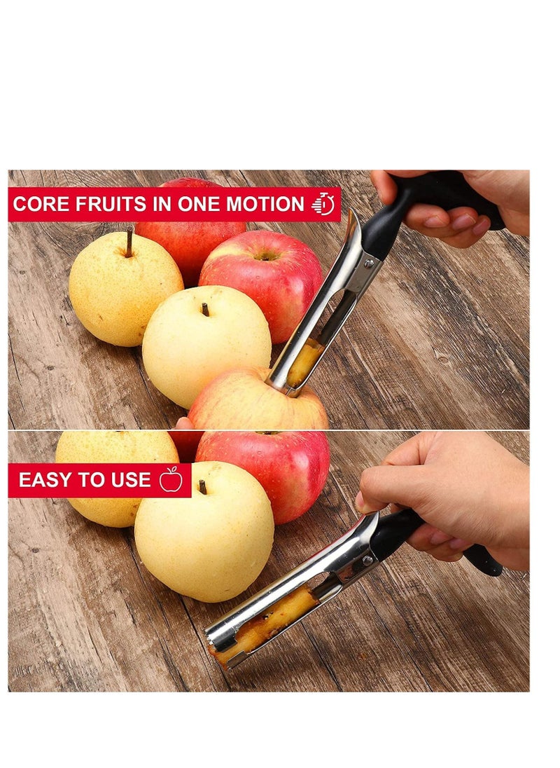 SYOSI - Premium Apple Corer - Easy to Use and Durable Apple Corer Remover for Pears, Bell Peppers, Fuji, Honeycrisp, Gala and Pink Lady Apples - Stainless Steel Best Kitchen Gadgets Cupcake Corer - Image 1