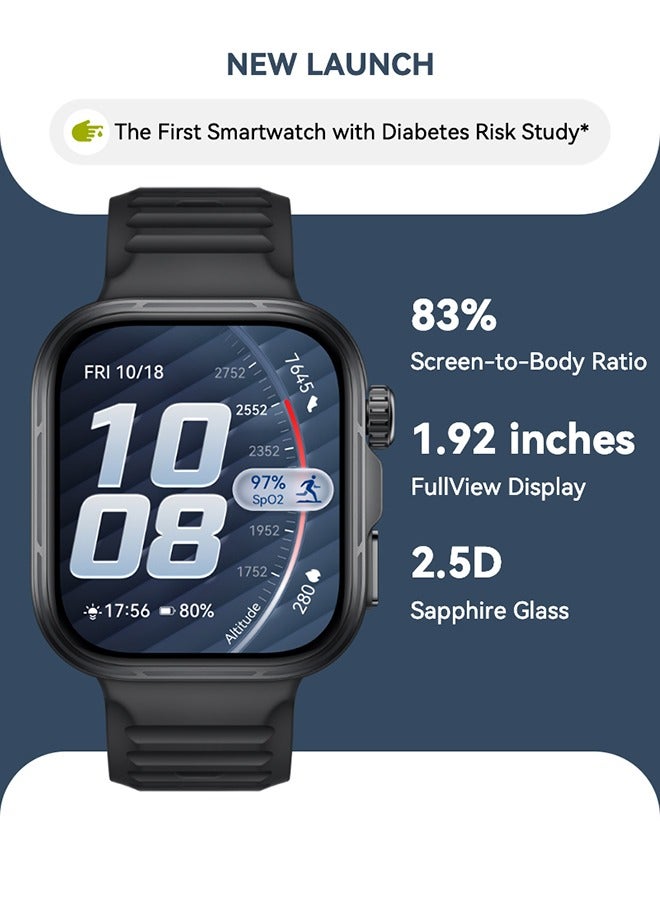 هواوي ساعة HUAWEI WATCH FIT 5 Pro الذكية، شاشة FullView بحجم 44.5 مم، متوافقة مع iOS و Android، عمر بطارية يصل إلى 10 أيام، جولف، إدارة الصحة، مراقبة النوم والقلب، ECG، NFC، تمارين صغيرة - Image 1