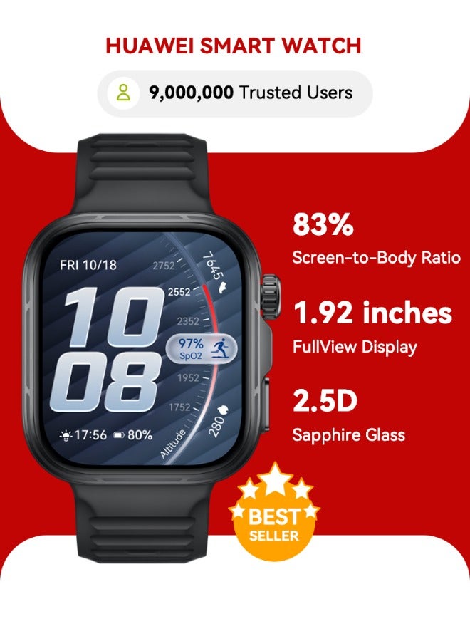 HUAWEI WATCH FIT 5 Pro Smartwatch, 44.5mm FullView Display, iOS & Android, upto10 Days Battery Life, Golf, Health Management, Sleep & Heart Monitor, ECG, NFC, Mini Work-out, Black - Image 1