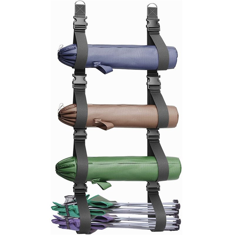 2Pcs Wall Storage for Garage Wall Storage Strap Adjustable Garage Wall Hanging Storage Strap - Image 2