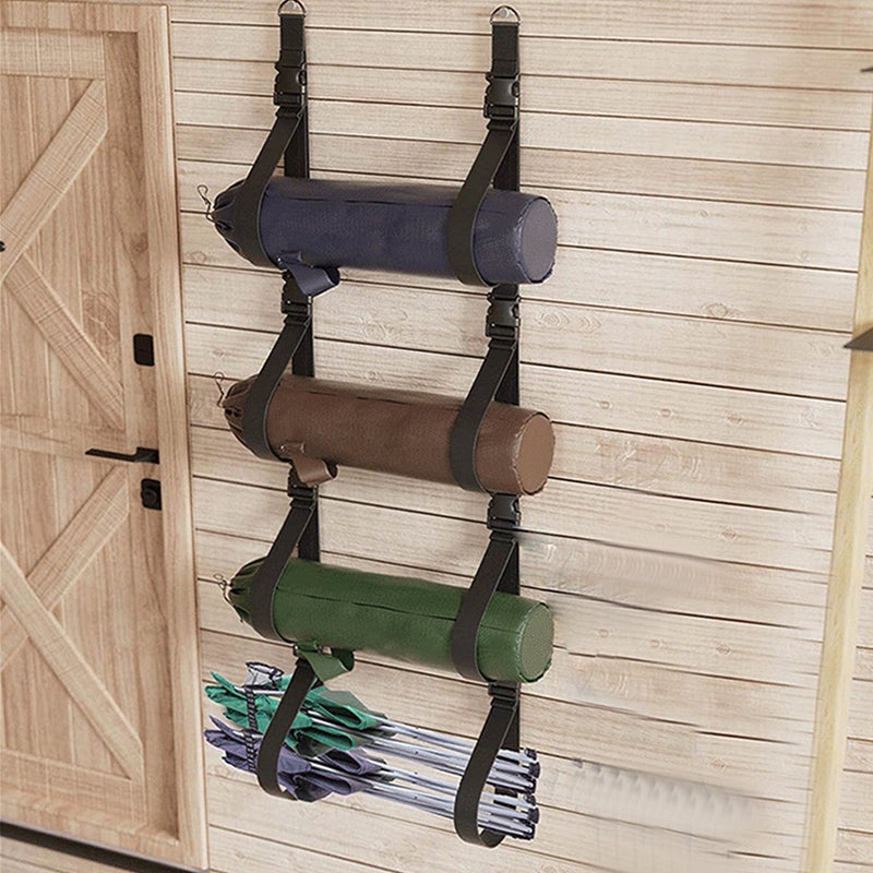 2Pcs Wall Storage for Garage Wall Storage Strap Adjustable Garage Wall Hanging Storage Strap - Image 3
