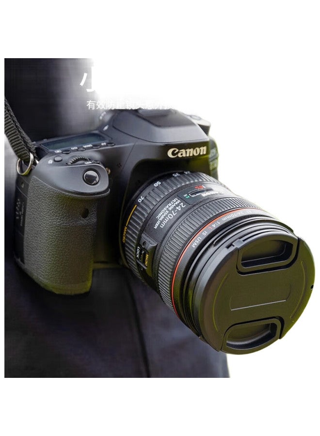 JJC غطاء عدسة Jjc بقطر 52 مم، متوافق مع كاميرات كانون/نيكون/سوني/فوجي DSLR والكاميرات بدون مرآة، مع حزام مضاد للفقدان - Image 3