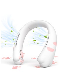 Y&D Portable Neck Fan, Hands Free Bladeless Adorable Wearable Fans 2400mAh Battery USB-C Rechargeable, Ultra Quiet Personal Cooling 3 Speeds Change Fan for Office, Travel, Outdoor  - Image 1