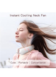 Y&D Portable Neck Fan, Hands Free Bladeless Adorable Wearable Fans 2400mAh Battery USB-C Rechargeable, Ultra Quiet Personal Cooling 3 Speeds Change Fan for Office, Travel, Outdoor  - Image 3