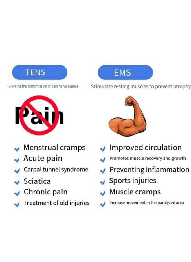 TENS Low-frequency Pulse Dual Channel EMS Meridian Therapy Device Shoulder and Cervical Spine Massager