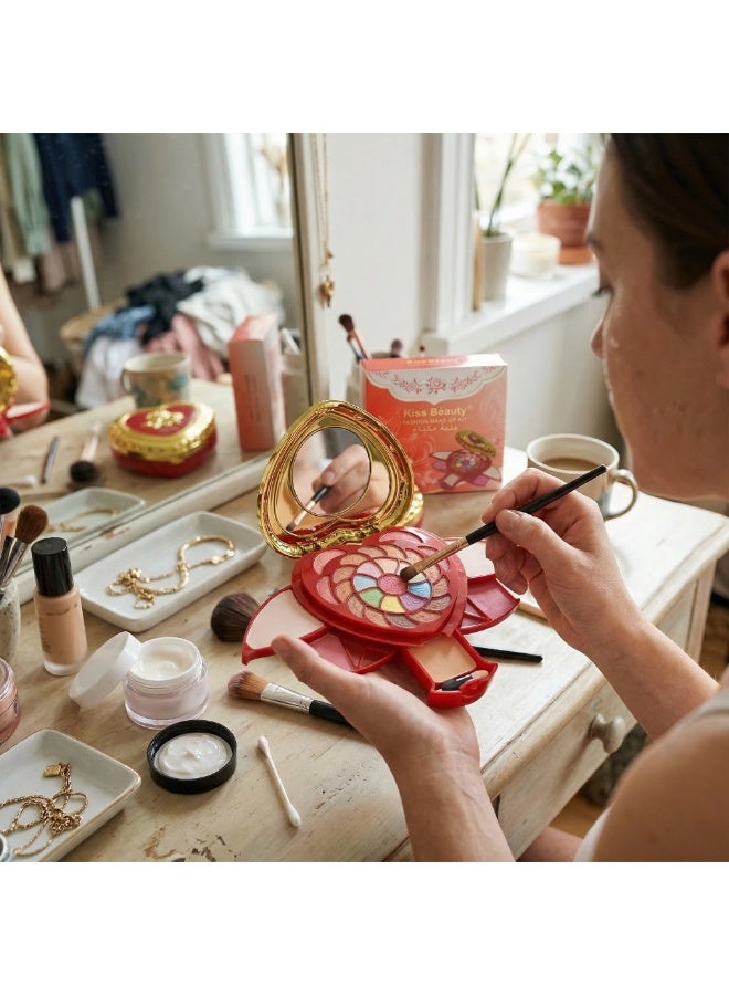 Kiss Beauty Fashion Make-Up Kit | Fresh & Flawless Look | Romantic Makeup Gift Set - Image 4