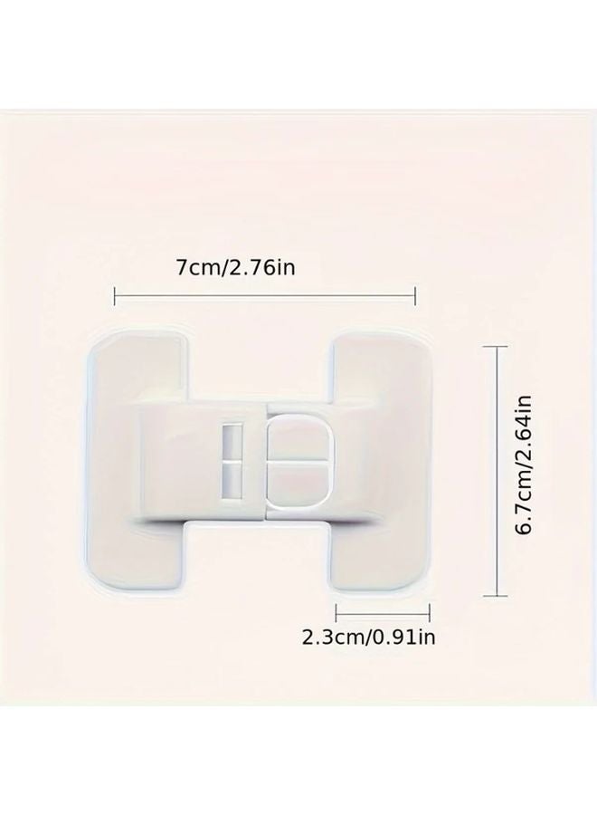 10pcs No Drill Refrigerator Door Safety Locks Easy Install Secure Closer For Youngsters - Image 3