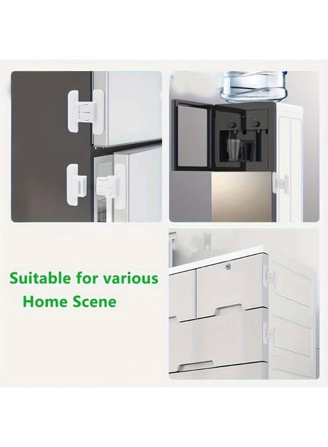 10pcs No Drill Refrigerator Door Safety Locks Easy Install Secure Closer For Youngsters - Image 4
