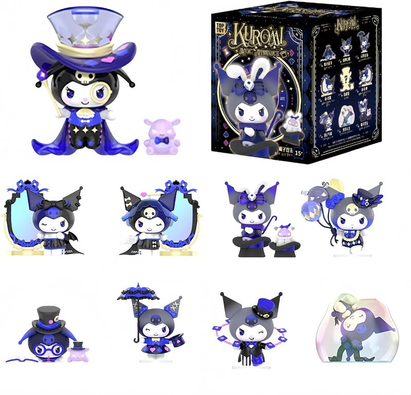 لعبة من سلسلة Sanrio Kuromi Magic Apprentice، عبارة عن شخصية مفاجئة داخل صندوق مغلق قابلة للجمع