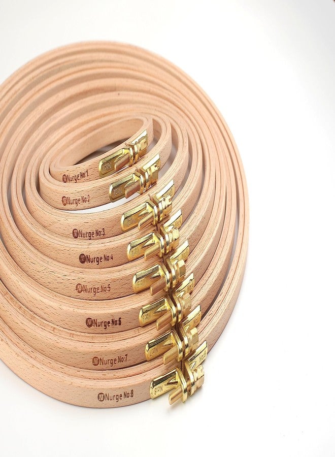 Nurge Premium Beech Wood Gold Clasp Embroidery Hoop 8mm (160mm = 6.29" ~ Approx 6") - Image 2