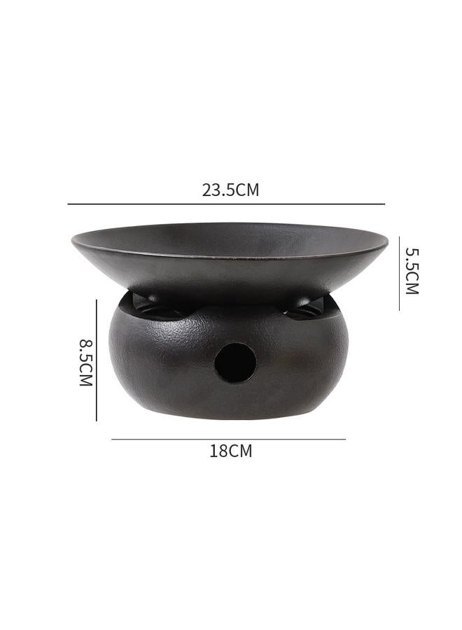 Bluejw Ceramic Heat Preservation Dish Plate Commercial Furnace Suit Candle Heating Steamed Fish Plate Dry Pot Plate Hotel Creative Tableware - Image 1